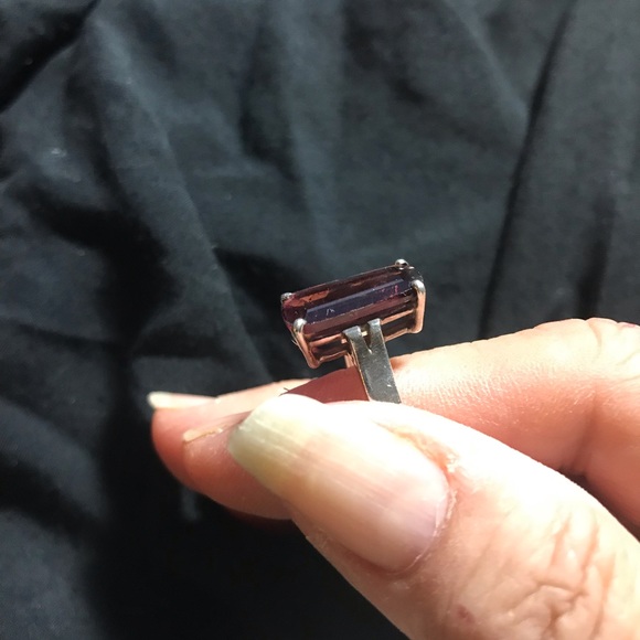 Sterling Pink Tourmaline ring - Picture 3 of 4